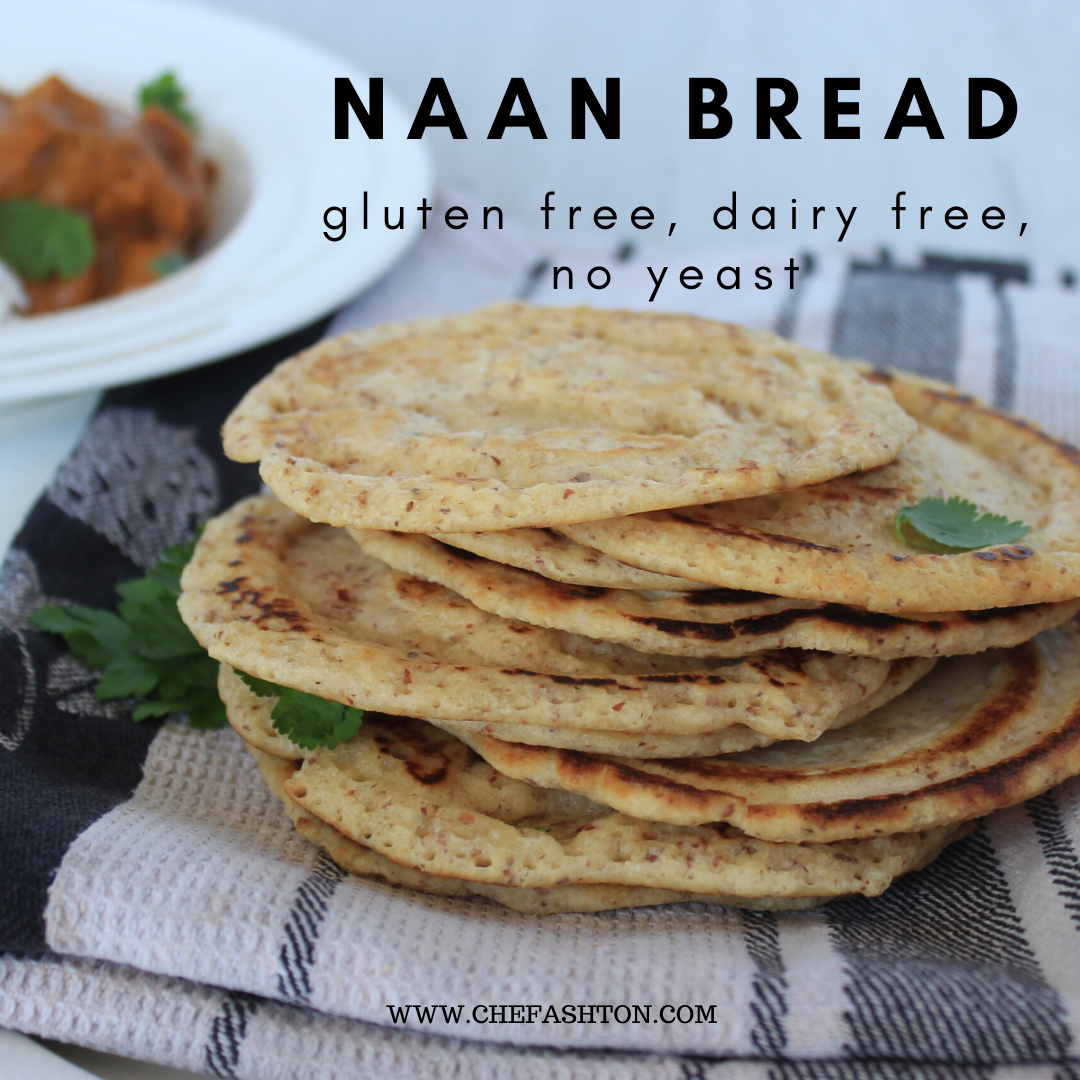 Gluten Free No Yeast Naan - Gutsy Kitchen